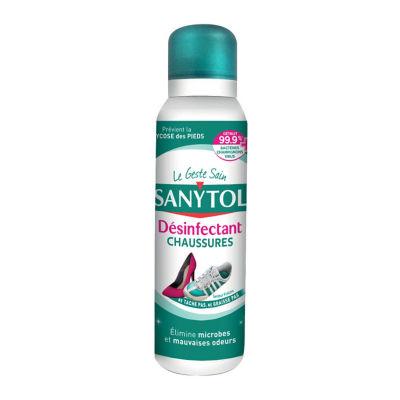 Désinfectant chaussures Sanytol, aérosol 150 ml, senteur fraiche_0