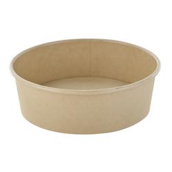 FHC evolupack FHC - 360Pcs - Saladier rond Buckaty en carton brun fibre de bambou Ø 15cm H47mm 480ml - beige en carton 210PCW480TF_0