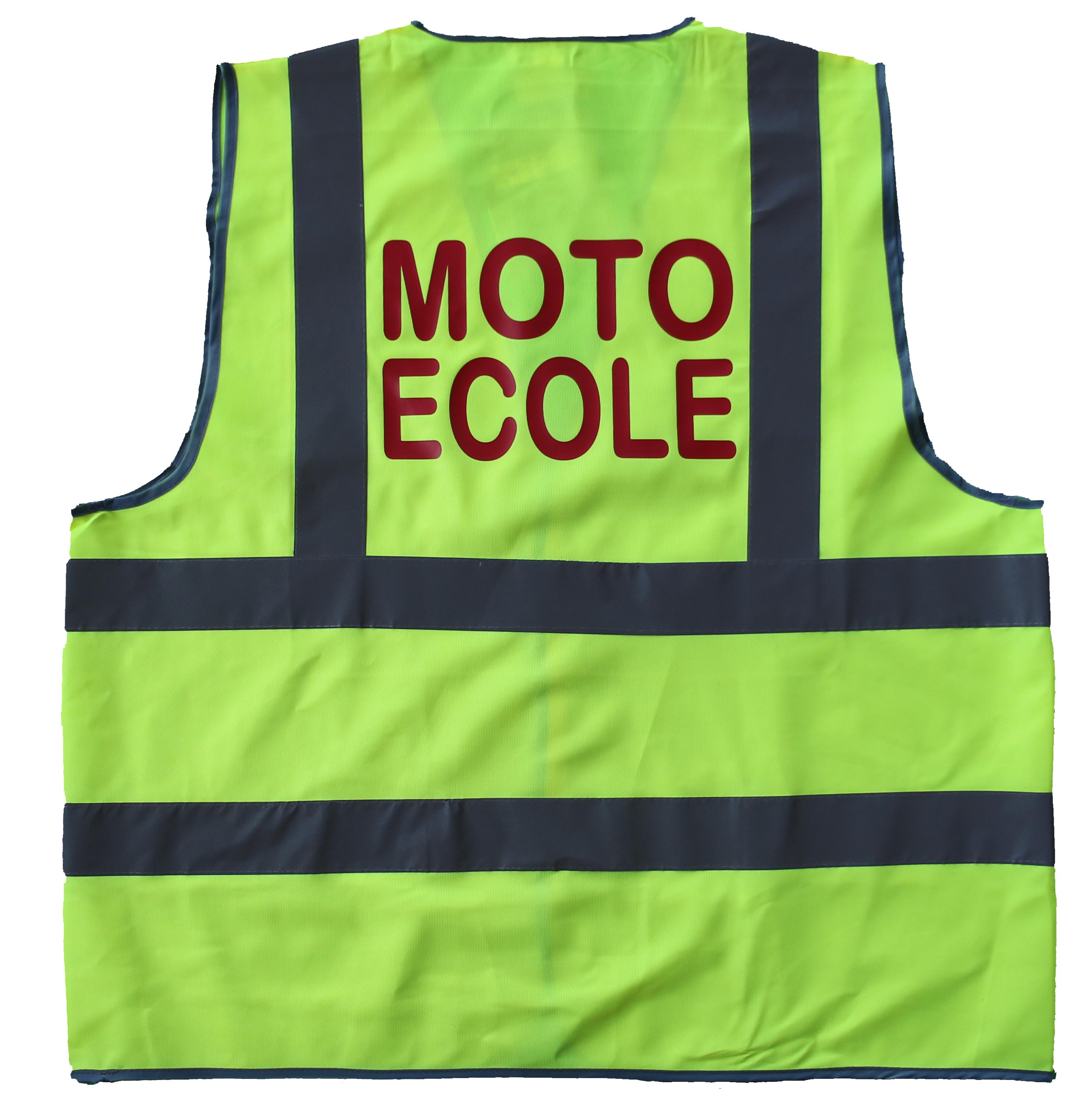 Gilet de sécurité jaune fluo moto ecole_0