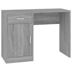 Helloshop26 - Bureau table poste de travail meuble d'ordinateur informatique étude avec tiroir et armoire sonoma 100 x 40 x 73 cm 02_0023455 - 300021_0