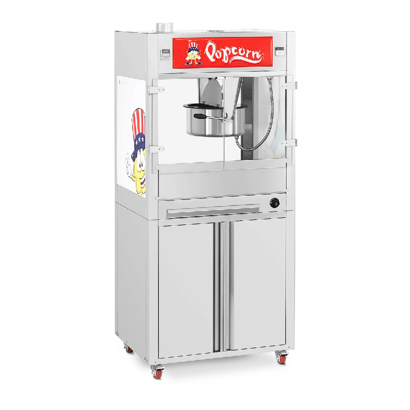 HELLOSHOP26 - Machine à popcorn avec armoire sur roulettes 90 x 70 x 192 cm acier inoxydable 14_0004917 - 14_0004917_0
