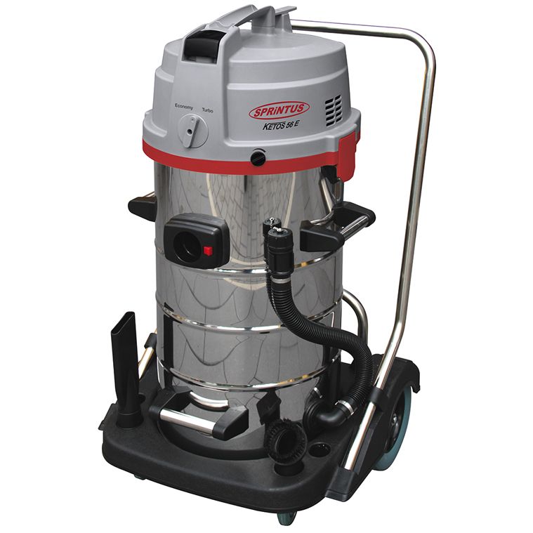 Ketos 56/2 E - Aspirateur à eau et à sec en acier inoxydable - 55 litres - Sprintus_0