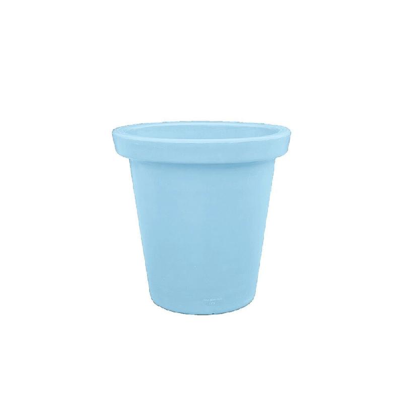 PLAST'UP ROTOMOULAGE Pot de fleurs rond xxl delight 420l - BLEUPASTEL - bleu 0637962081619_0