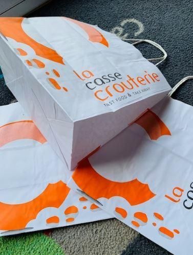 Sac kraft éco personnalisable - brun, blanc ou couleur - tout format avec ou sans marquage/ Vente à emporter_0