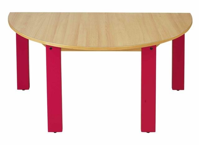 Table d'école en demi-lune - hêtre massif - plateau stratifié - multiples configurations_0