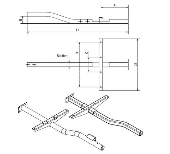 Timon droit non fréiné pour remorque, modèle isotherme - TD - ECIM - T2301005_0