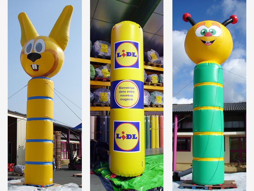 Totem publicitaire gonflable - personnalisé en forme et couleurs pour manifestations ou événements_0