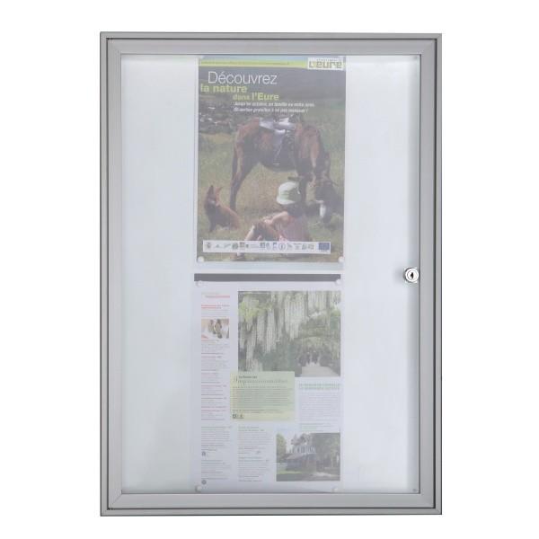 Vitrine d'intérieur lumineuse à LED extra plate - Format 1 x A4 - Marque Rolléco_0