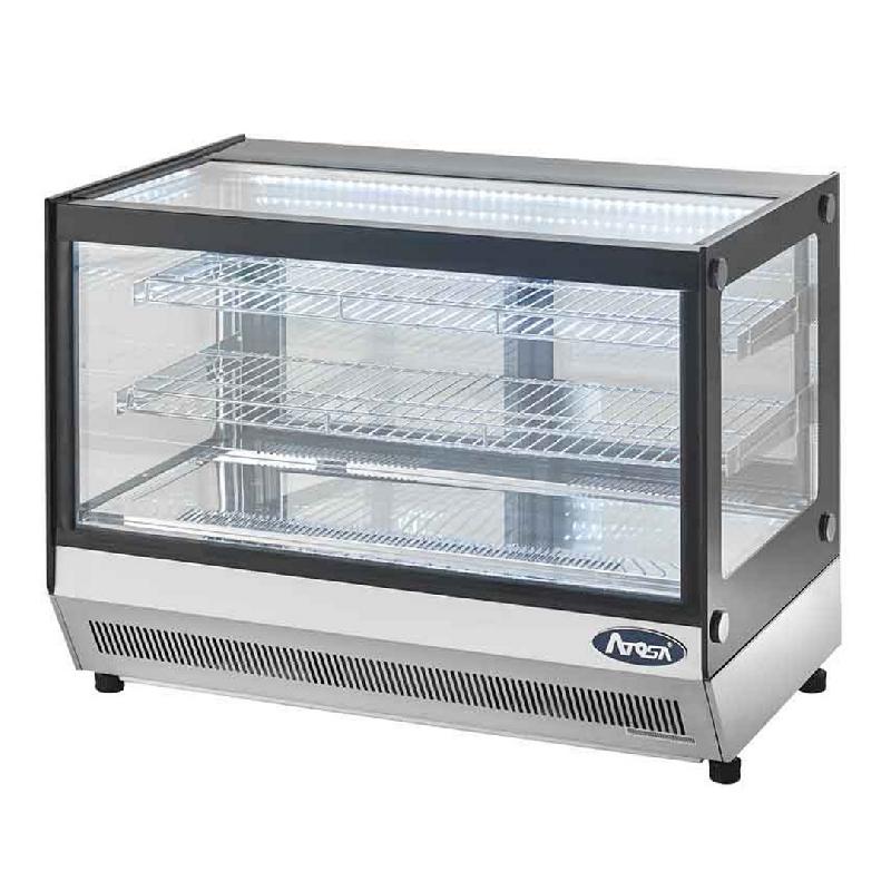 Vitrine réfrigérée à poser avec vitrines droites 120l - WTF120L_0