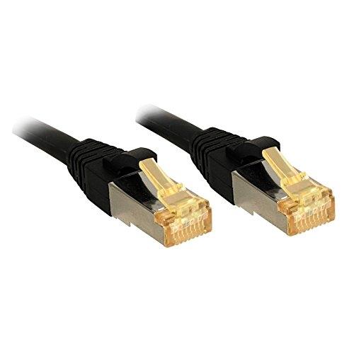 Lindy 47306 - Câble réseau Cat.7 S/FTP LSOH 600 MHz - 0,5 m - Noir - RJ-45 mâle/mâle_0