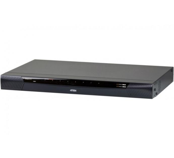 Aten ALTUSEN KN1108v - Switch KVM Pro Cat5 8 ports avec double IP, alimentation redondante et fonction Virtual Media_0