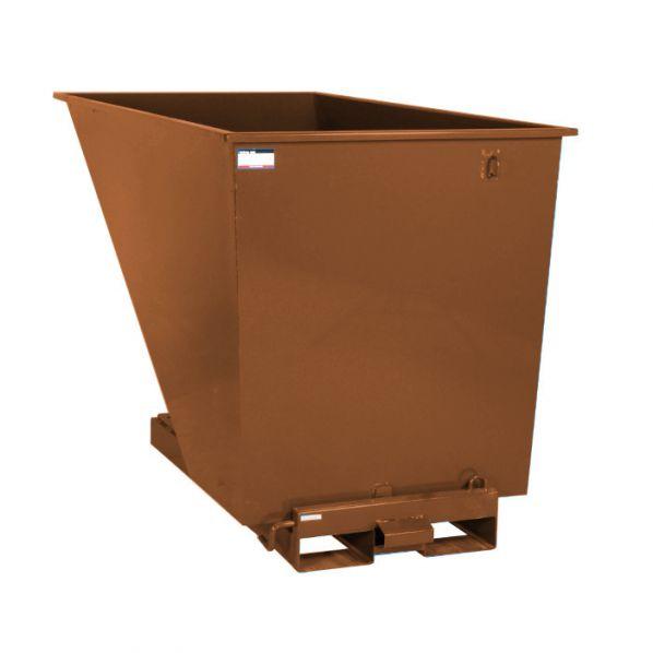 Benne auto-basculante pour chariot élévateur 600 litres Brun = Compostable_0