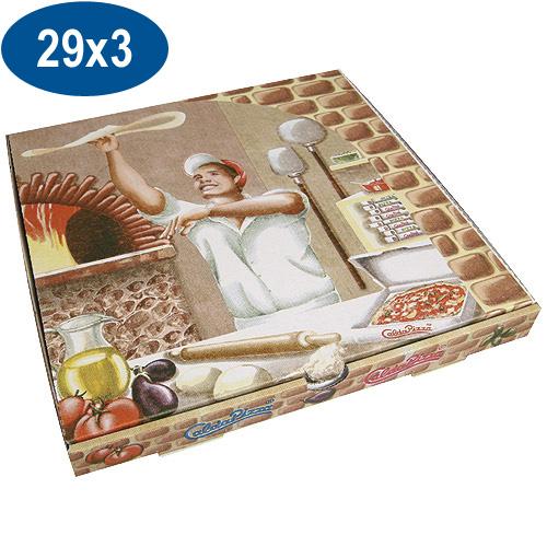 BOITE PIZZA EN CARTON   29X29X3 CM