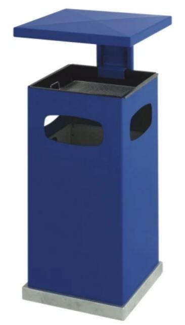 Cendrier poubelle avec couvercle amovible - 70L - Vert, Rouge, Noir, Bleu - Utilisation extérieure et intensive_0