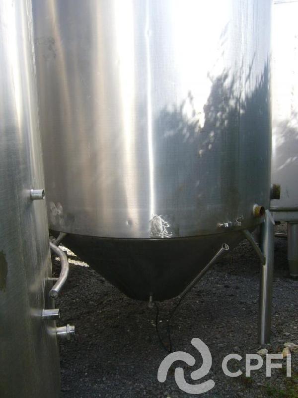 Cuve Pierre Guerin 4000 L - Double paroi - Non agitée/Non isolée - 1971 - Réf. CUV007_0