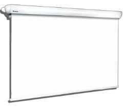 Écran de projection EcoScreen Electrol - esthétique, polyvalent, sans bordures noires_0