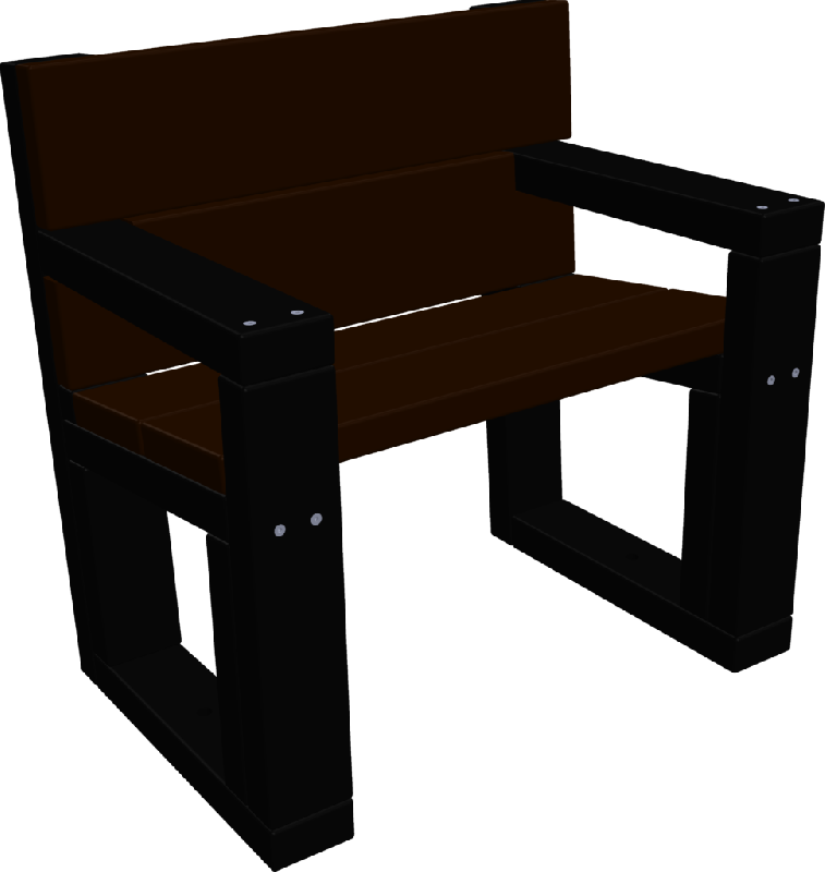 Fauteuil Eko avec accoudoirs - Espace Renard fabricant et installateur - Réf : EK06.1_0