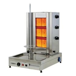Grill Kebab Gaz - Inox - 40kg - 3 Brûleurs - 9,75kW - 530x650x780mm - Saro - SAR-126-1700_0