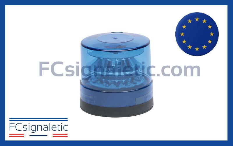 Gyrophare à LED Pilot - 2 x 15 LED Solaris - bleu montage permanent classe 2 SIRAC 2010492_0