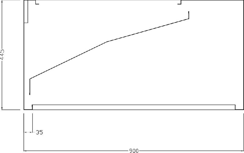 Hotte murale avec rideaux d'aire, 900x900 mm - DAA0200_0