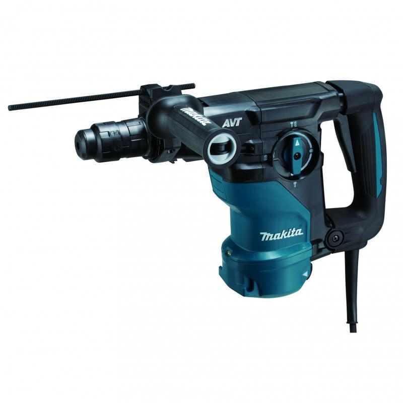 Perfo-burineur SDS-Plus 850 W 30 mm - Makita HR3012FCWJ avec système anti-vibrations et accessoires inclus_0