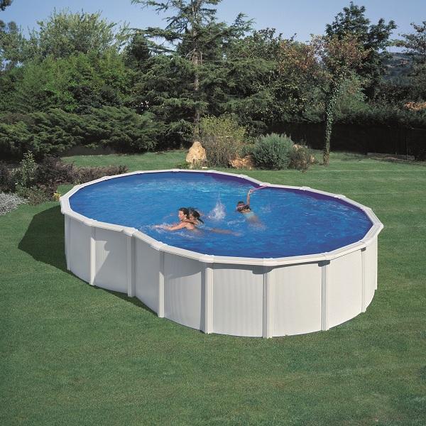 Piscine en forme de huit - 5,00 x 3,40m x h: 1,22m_0