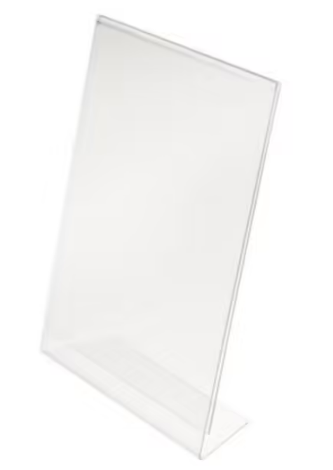 Porte feuillet incliné - Format A7, A6, 1/3 A4, A5, A4 - PMMA - Lot de 5 pièces_0