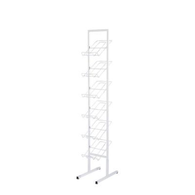 Présentoir revues a4 blanco 6 niveaux 30x180cm_0