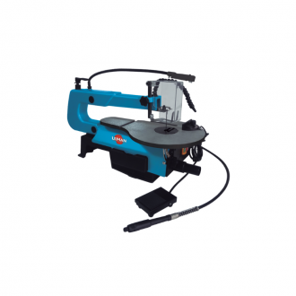 Scie à chantourner avec pédale - 400mm SAC407 - Bâti robuste en fonte d'acier et variateur de vitesse_0