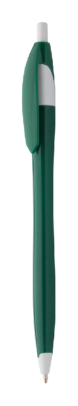 Stylo à bille en plastique - encre bleue - couleur verte - 7g_0