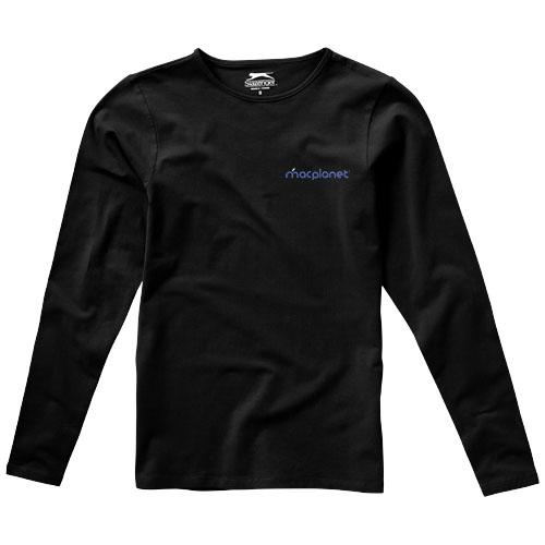T-shirt manches longues femme Curve - Col ras du cou - Extensible - 95% coton, 5% élasthanne - 200 g/m²_0