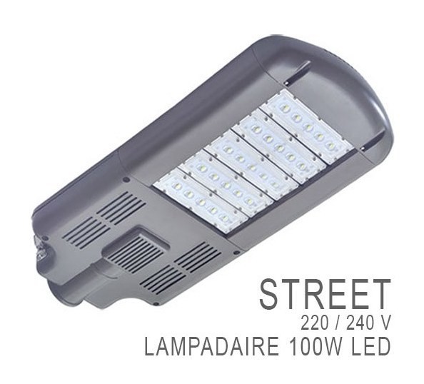 TETE DE LAMPADAIRES ROUTIER ALU 100 WATT IP 67