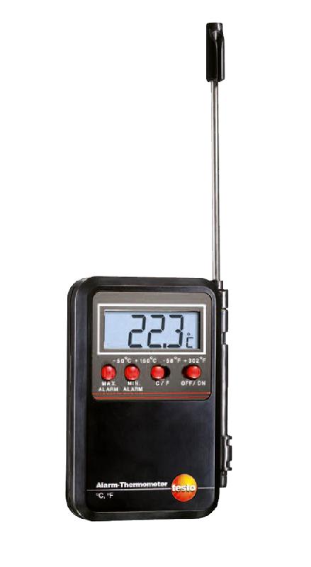 09000530 | Mini thermomètre à alarme Testo - mesure air, matières molles, poudreuses ou liquides avec sonde de pénétration_0