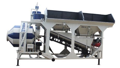 Centrale à béton avec mélangeur type réversible et casserole - 18 m3/h - ABP20R et ABP20P - Jaypee_0
