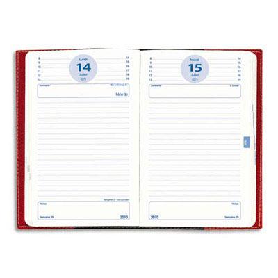 AGENDA DE BUREAU JOURNALIER TEXTAGENDA - SEPTEMBRE A SEPTEMBRE - FORMAT 12 X 17 CM - NOIR