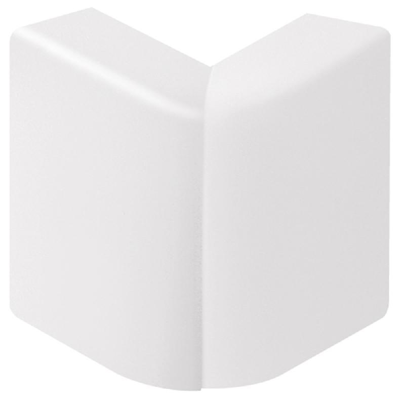 Angle extérieur blanc pour plinthe - H.8 x P.2 cm - PVC - Finition blanc - Normes NF EN 50085-2-1 et NF C 15-100_0