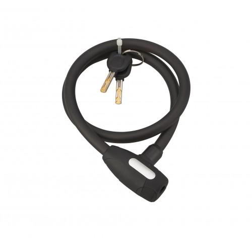 ANTIVOL À CÂBLE ACIER CÉMENTÉ - GAINÉ PVC - DIAMÈTRE 12 MM - 0,80 M FTH THIRARD