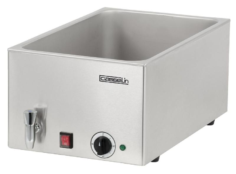 Bain-marie GN 1/1 avec robinet de vidange - CBMV1B - Casselin - Acier inoxydable, thermostat 40°C à 90°C_0