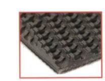 Bande transporteuse - profil 3 - structure super grip avec profil ondulé réduisant le bruit_0