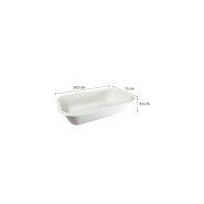 Barquette biodégradable bagasse - naturesse - longueur : 20,5 cm - nn03060030_0