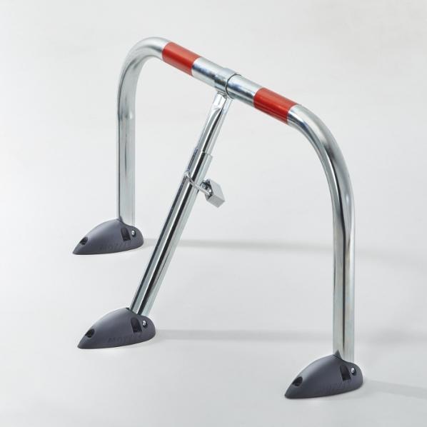 Barrière de parking standard - Cadenas avec 2 clés - Tube d'acier zingué antirouille - Marque Rolléco_0