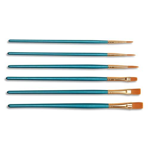 BOÎTE DE 72 PINCEAUX SYNTHÉTIQUES 3 TAILLES ASSORTIES