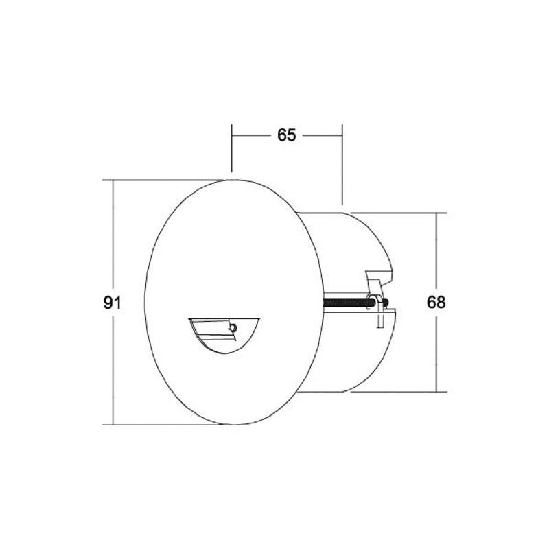 BRUMBERG ADAPT WALL SPOT ENCASTRÉ LED NOIR MAT
