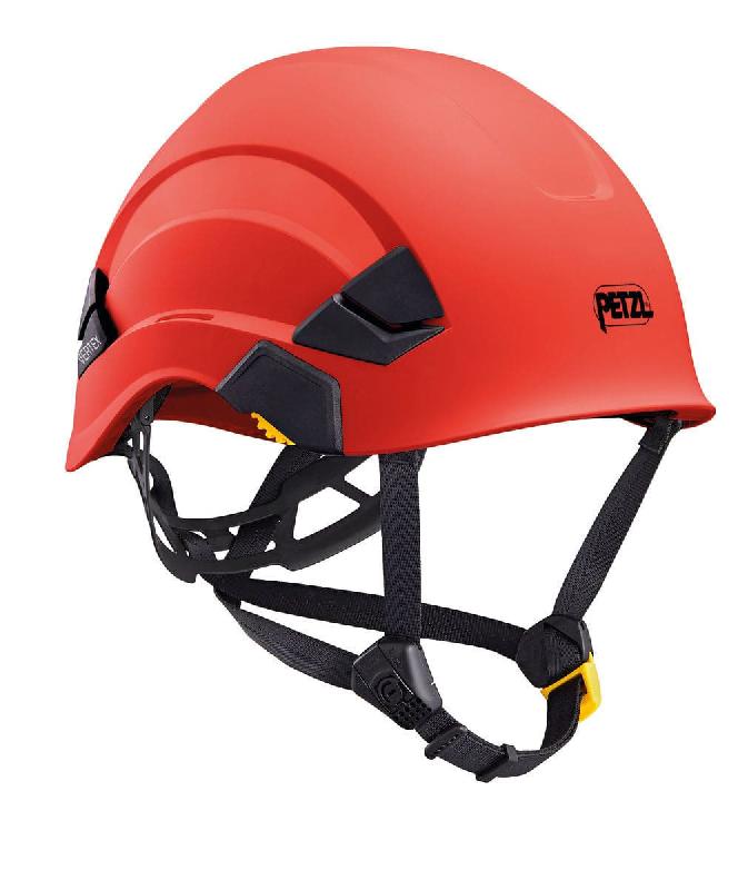 Casque de protection PETZL Vertex rouge - confortable et modulable pour travail en hauteur et au sol_0