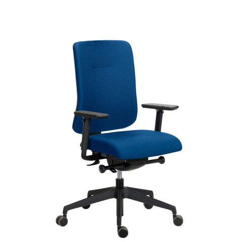 CHAISE DE BUREAU SITIZEN TISSU AVEC ACCOUDOIRS 4D BLEU