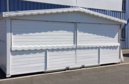 Chalet neuf modulable de 6 m en bois ÉPICÉA sapin du Nord de 21 mm_0