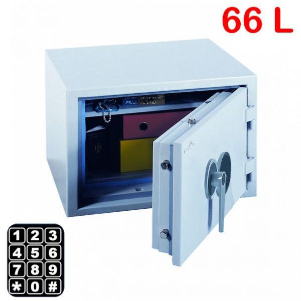 Coffre-fort anti-feu et anti-vol Protect Duo 66 litres - serrure à clé ou à code - marque Hartmann Tresore_0