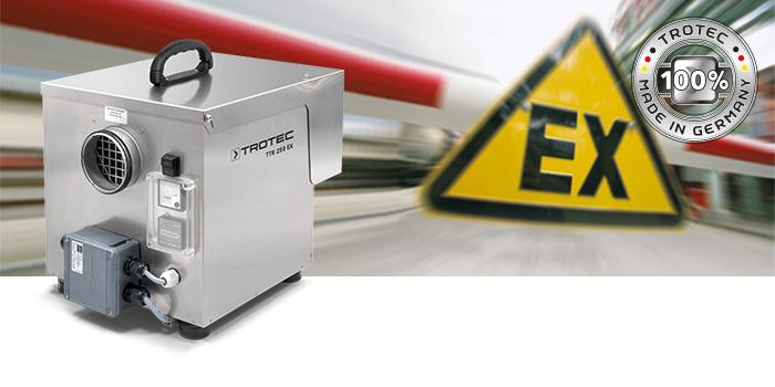 Déshumidificateur d'air à adsorption en acier inoxydable TTR 250 Ex - ATEX Zone 22 - Protection contre l'humidité et la corrosion_0