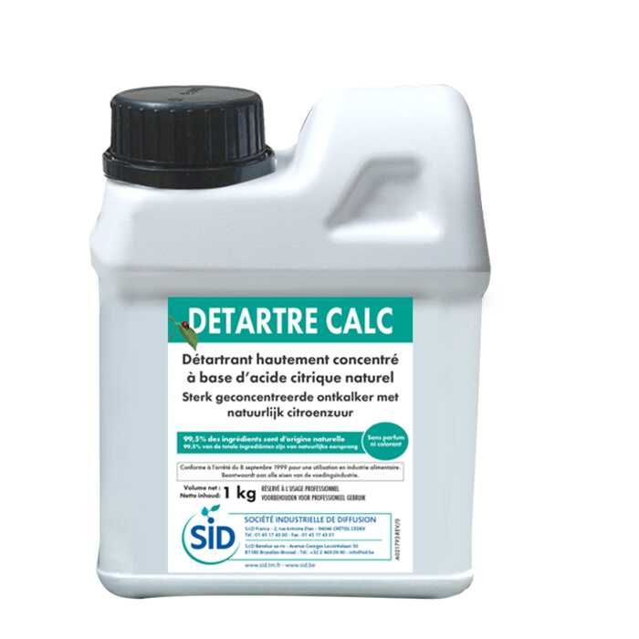 Détartrant hautement concentré à base d'acide citrique naturel - DETARTRE CALC - Élimination du calcaire, rouille et dépôts minéraux_0
