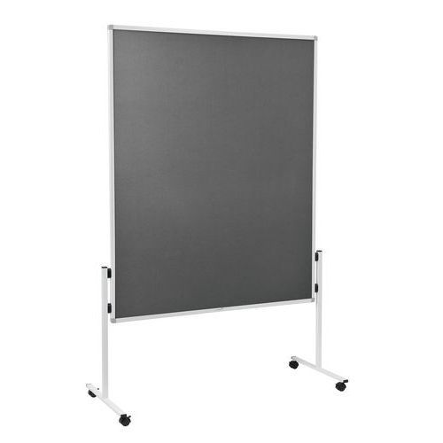 Nobo Tableau blanc laqué portable double face Move & Meet - Surface  magnétique - L.90 x H.180 cm